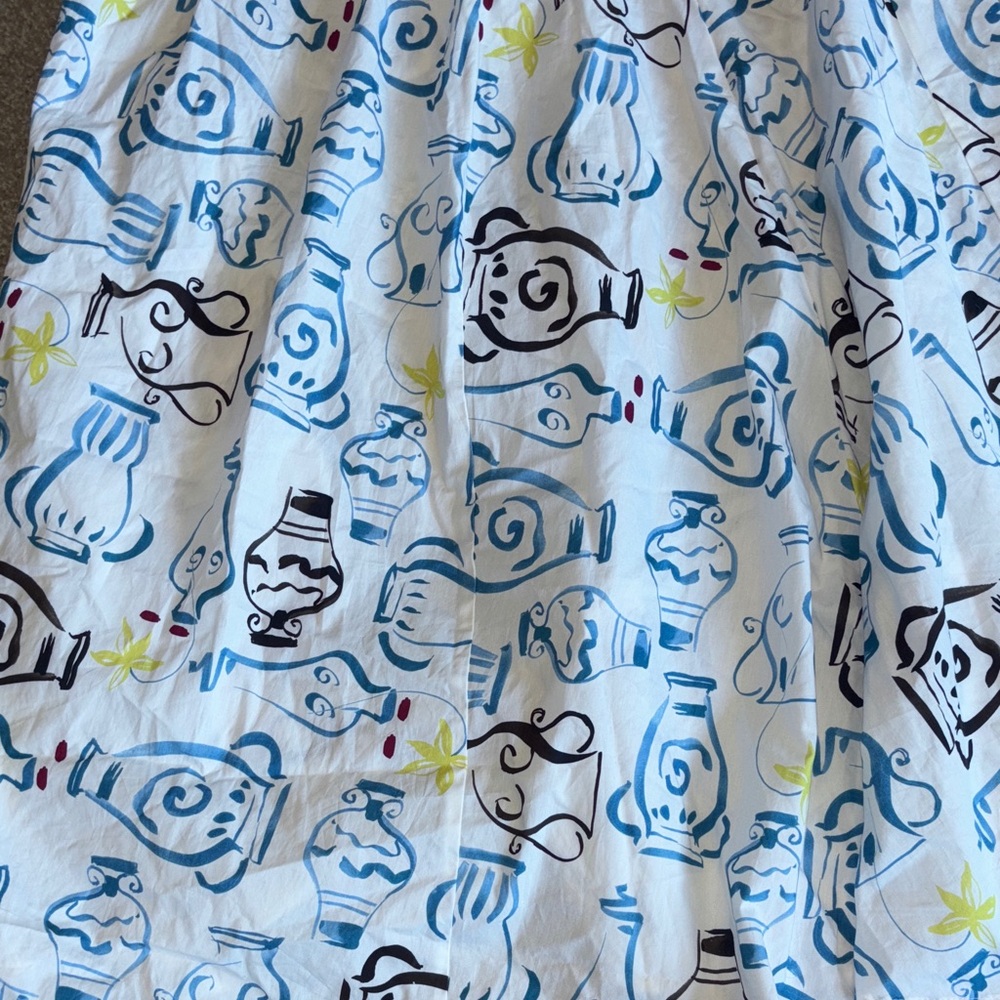 Zara Women's Blue and White Patterned Skirt Set Sz M NWT - Picture 5 of 16